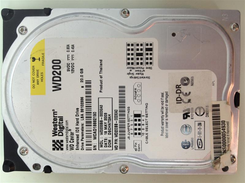 WD200BB-00DEA0 - 18-May-2003 - WD-WCAD18882130 - photo-1