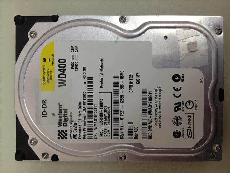 WD400BB-75DEA0 - 08-May-2003 - WD-WMAD19109311 - photo-1