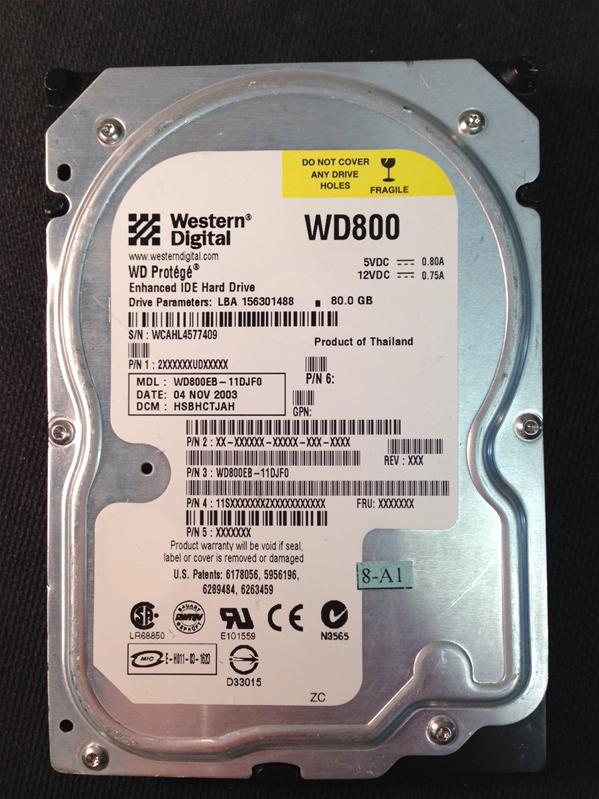 WD800EB-11DJF0 -  - WD-WCAHL4577409 - photo-1