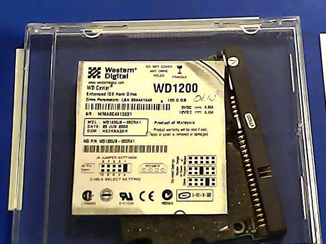 WD1200JB-00CRA1 - 22-Oct-2003 - WMA8C4310221 - photo-1
